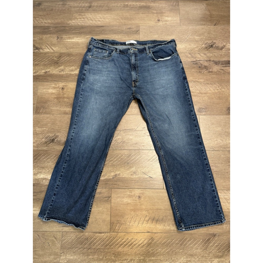 Signature By Levi Strauss Mens Relaxed Fit Blue Denim Jeans Size 42x30